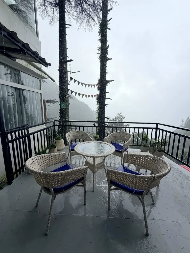 Terrace, The Coverpage Boutique Stays, Bataghat, Mussoorie
