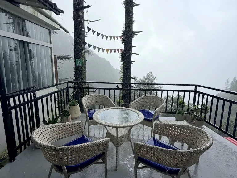 Terrace, The Coverpage Boutique Stays, Bataghat, Mussoorie